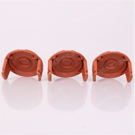 NALOOKAMIC Lot de 3 couvercles de Bobine de débroussailleuse,Capuchons de Rechange pour débroussailleuse WORX WA0010,Remplace le couvercle de bobine WORX WA6531 GT (1/3)