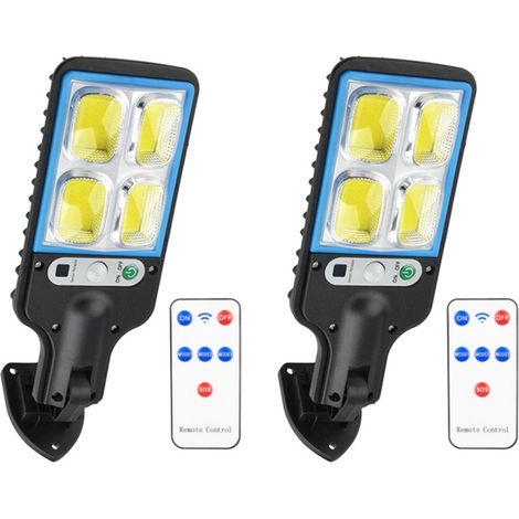 Lampes solaires d'extérieur à 80LED avec télécommande et Modes étanche IP65 avec capteur de mouvement à énergie solaire 2 3 (1/5)