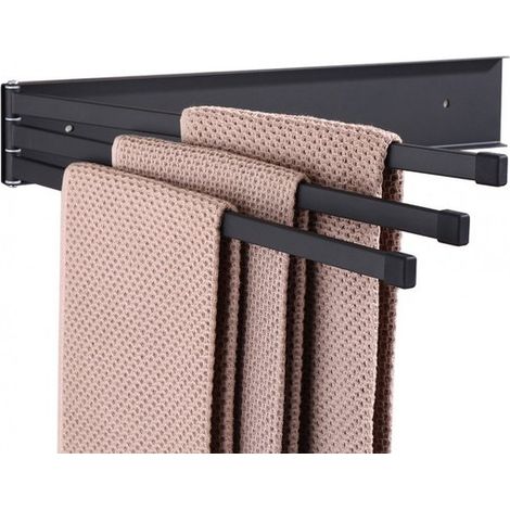 3 armiger Handtuchhalter 41 cm Badezimmer Handtuchhalter Handtuchhalterung Schwenkbar Wandmontage Edelstahl (1/5)