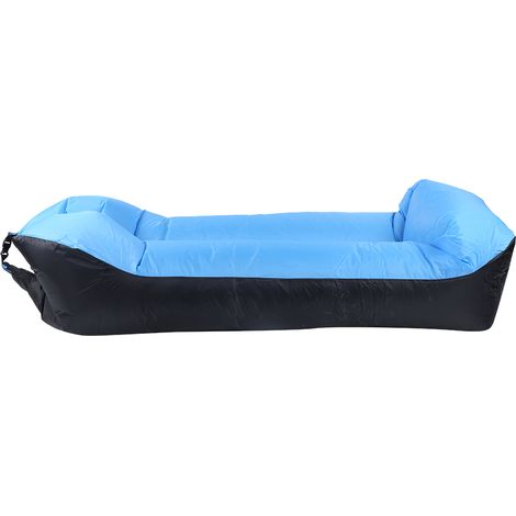 Canapé gonflable de camping extérieur sac ultra-léger plage voyage lit de couchage transat coussin d'air (1/5)