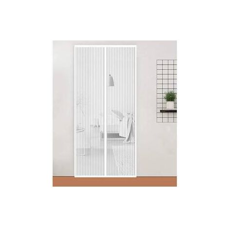 ZANZARIERA MAGNETICA P/PORTA 140X240CM BIANCO