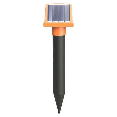 Répulsif solaire pour animaux  chat jardin 6 modes de répulsif serpent à énergie reptiles l'entretien la pelouse, -