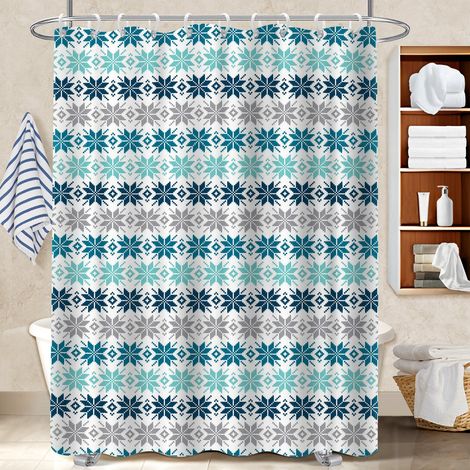 Rideau de douche imperméable en polyester 180x180 robuste bâche polyester douche pour offrir à noël ou un anniversaire (1/5)