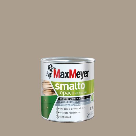 MaxMeyer Smalto Opaco all'acqua Poliuretanico Tortora 0,75 l (1/3)
