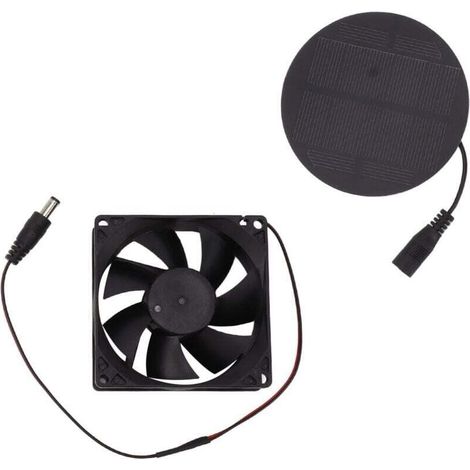Ventilatore solare da 3W per pollai e serre – Mini ventilatore estrattore silenzioso ed efficiente dal punto di vista energetico, senza marchio