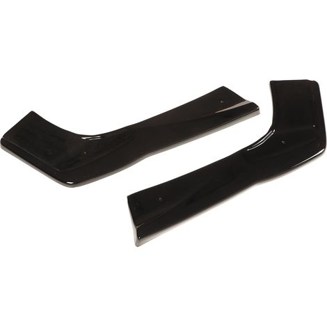 Stoßstangen-Diffusor-Kit, 2-teilig, Heckspoiler-Splitter, glänzend schwarz, C118 CLA35 CLA45, Ersatz-Seitenflügelspoiler, kompatibel mit Mercedes CLA-Klasse (1/5)