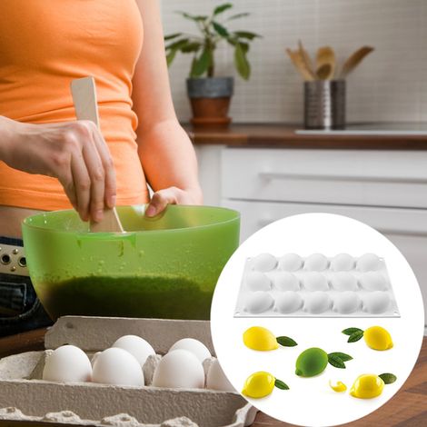 Silikonformen für Zitronen, Mousse, Schokolade, selbstgemachte Seife, Kuchen, Gebäck und Backwaren (1/5)
