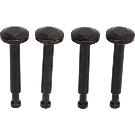 Lot de 4 axes d'amortisseur en acier, kit de fixation précise pour voiture RC ARRMA 1/7 et 1/8, couleur noire, tiges de suspension robustes. (1/5)