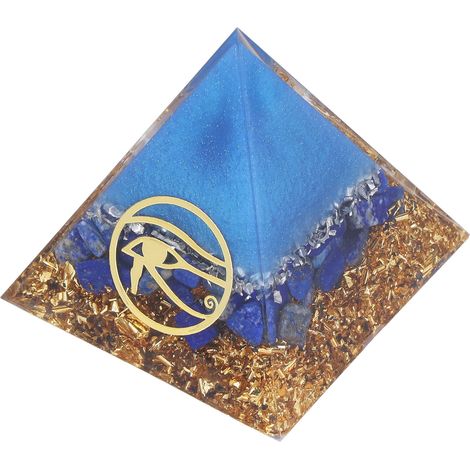 Pyramide d'orgonite – Génération d'énergie, paix et sérénité, durable, design unique, pyramide de cristal pour le bureau et la chambre (1/5)