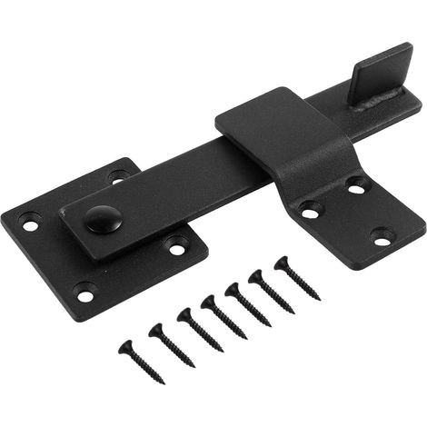 Latch Porte Coulissante - Acier Forgé Revêtu Poudre - Rotation 360° - Pour Porte Barn Porte de Clôture Porte de Grange - 1 Pièce (1/5)