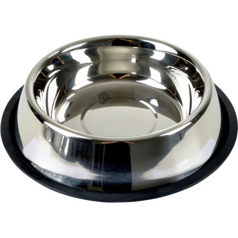 Gamelle Antidérapante Chien & Chat "Inox" 25cm Argent (1/3)