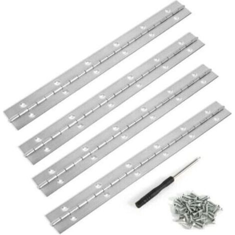 30CM, 4PIÈCES, Charnière piano inox (1/5)