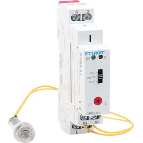 ETTROIT Dämmerungsschalter für DIN-Schiene mit fotoelektrischem Sensor, 16 A, 220 V – JX18103