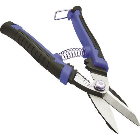 Faithfull Heavy Duty Multi Function Snips Carpet Steel Wire Rope PVC FAISCHDMF8 (1/4)