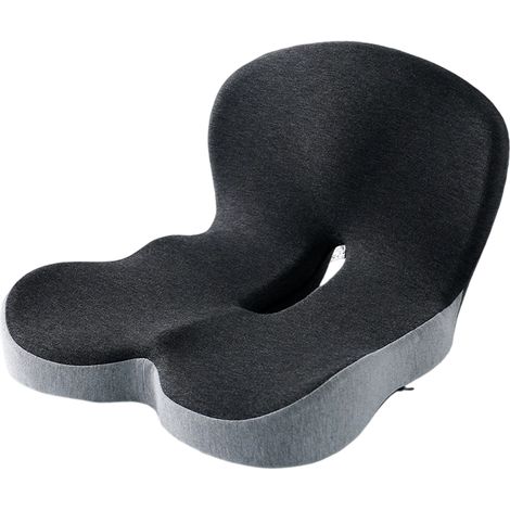 Coussin siège chauffeur routier en mousse mémoire, sangle réglable, soutien lombaire, anti-douleur sciatique