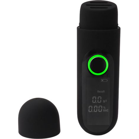 Alcootest numérique haute précision, écran LCD HD, rechargeable par USB, portable, pour usage domestique, noir (1/5)