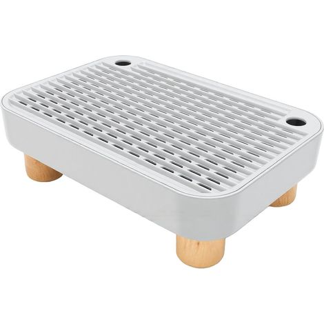 Litter Box Ramp for Kittens, Senior Cats, or Cats, Litter Collection Mat Double-Layer Design, Removable Trays, Non-Slip Feet, Sturdy PP Plastic (1/5)