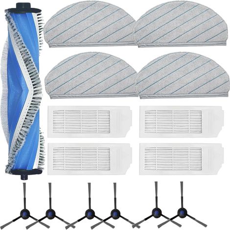 Accessoires pour aspirateur,   Rechange N20 Compatibles avec ECOVACS DEEBOT N20,   N20 Plus,   N20 Pro Plus Robot Aspirateur,   1 Brosse Principale,   4 Filtres,   6 Brosses Latérales,   5 Chiffons de (1/4)