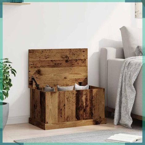 Boîtes de rangement - 857161 - Vieux bois - 70x40x38 cm - Bois d'ingénierie (1/5)