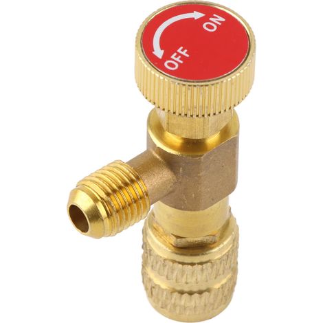 soupapes de sécurité pour réfrigérant R410A/R22 (climatisation) avec adaptateur de sécurité 1/4". (1/5)