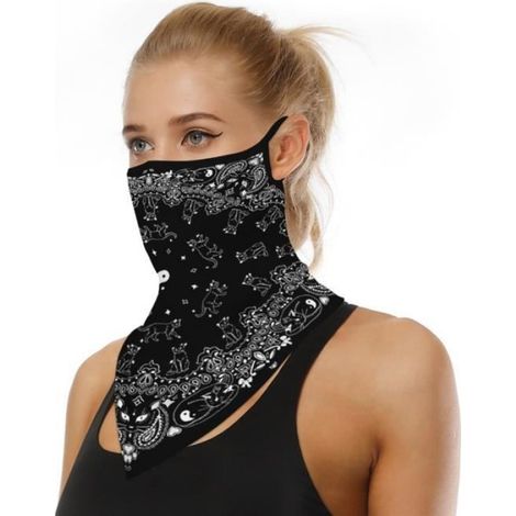Masque Tubulaire - Polyester Sans Couture - 45 X 23,5 Cm - Pour Ski Randonnée Sport - Adulte Unisexe - 1 Pièce (1/4)