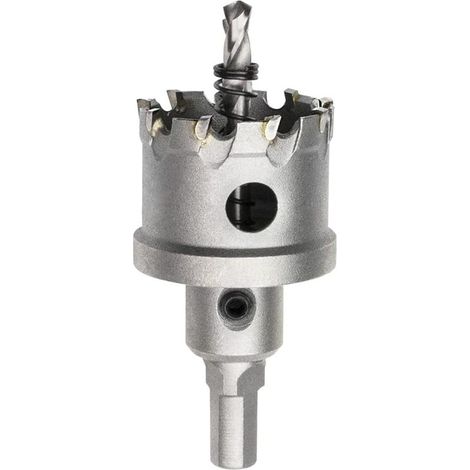 Foret de Scie Cloche en Métal, Coupeur de Trou de Dents en Carbure de Tungstène pour Tôle D'acier Inoxydable, Métal, Alliage, Fer, Bois (42mm)
