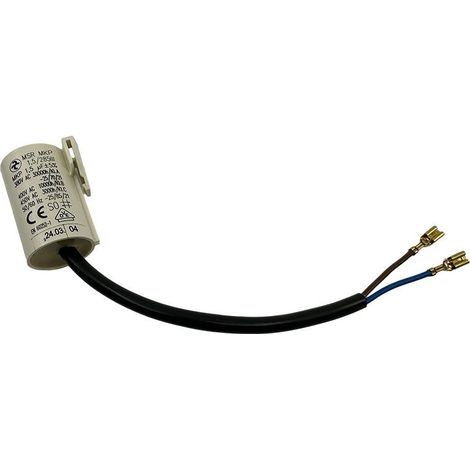 AEG – 242580502 Condensateur de démarrage 1.5µF – Non polarisé pour réfrigérateurs et congélateurs – Longueur 43mm – Durée de vie 30,000 heures - 2425805021 (1/4)