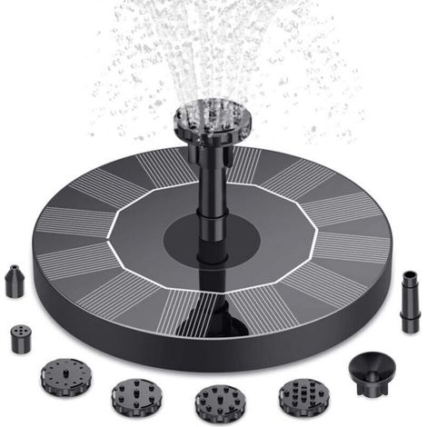 3W Solar Power 160mm Fountain Oxygenation Pump Fish Pond Lantern Automatic Water Spray Water Suspension Floating Small Water Pump (1/3)