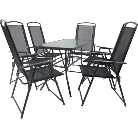 7 pcs Groupe de sièges Meubles de jardin Ensemble 110 70x110x55 - VCM (1/5)
