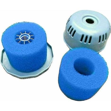 Lot de 4 filtres en biofoam pour cartouches gonflables Lay Z Spa 58323 de Bestway-AquaForge (1/5)