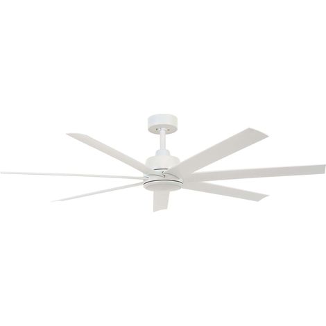 DC Ceiling Fan Atlanta White with LED & Remote