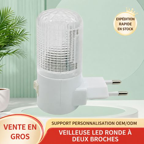 Veilleuse LED Prise Secteur UE 220V 0,4W Lumière Blanche Interrupteur Bascule Plastique pour Chambre 40 g – Livraison gratuite (1/5)
