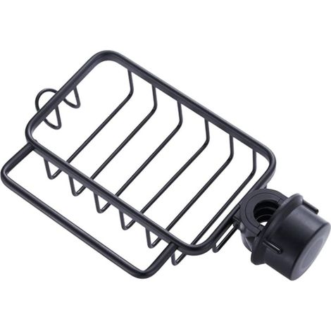 Sollbry Spülbecken-Organizer aus Aluminium für Küche und Bad, Schwammhalter und Handtuchhalter, einfache Montage ohne Bohren (1/5)