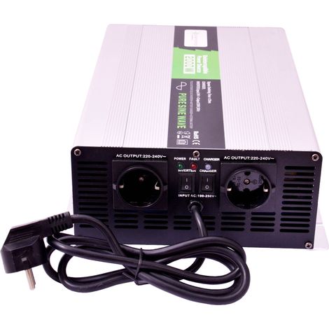 Spannungswandler USV 24V NPS 2000 Watt reiner SINUS UPS Inverter (1/3)