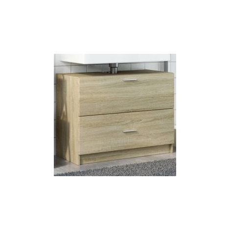 Armoire d'évier chêne sonoma 78x37x59 bois d'ingénierie