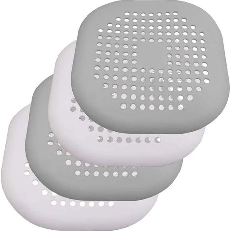 Crépine de vidange en silicone, crépine de douche, récupérateur de cheveux pour baignoire (1/5)