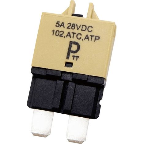 PARTS PTT Circuit Breaker Standard, type 3, Manual Reset, 5A C001-102-0091 Disgiuntore 5 A Marrone chiaro 1 pz.