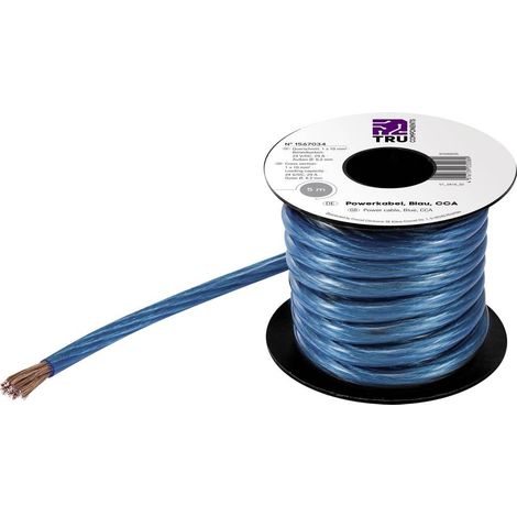 TRU COMPONENTS 1565200 Cavo di massa 1 x 16 mm² Blu 5 m