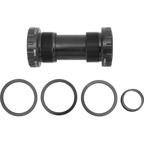 Support de pédalier fileté LeBycle usiné CNC BB91 pour VTT, idéal cyclisme extérieur, couleur noire. (1/5)