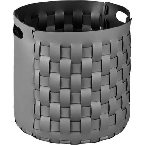 COLOMBO DESIGN Cestino Portabiancheria Bottega Grey/Black D40 H40 serie Adj codice prod: BADJ1050-0301
