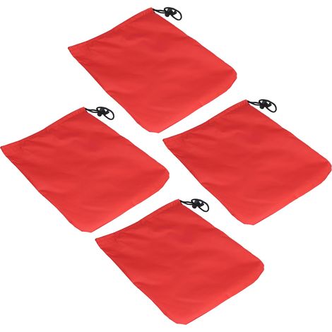 4 Protections pour Rétroviseurs Extérieurs de Voiture, Housse Antigel en Taffetas Polyester 190T, Rouge (1/5)