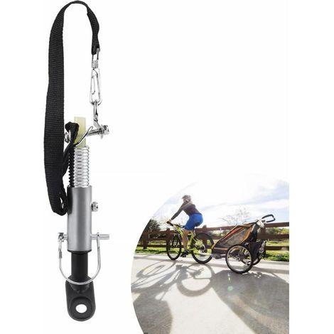 Double Protection Bicycle Trailer Hitch, 11mm Universal Bicycle Trailer Hitch Coupler, Bicycle Trailer Hitch Connector for Children and Dogs (1/5)