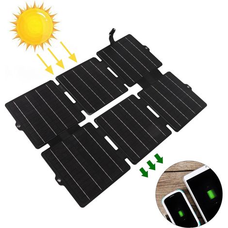 Chargeur solaire 30 W ETFE 5 V/12 V avec sac pliable et batterie externe pour téléphone portable (1/5)