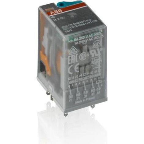 relé abb cr-m024dc4 24 V DC 250 V 6 A 4 contactos (1/3)