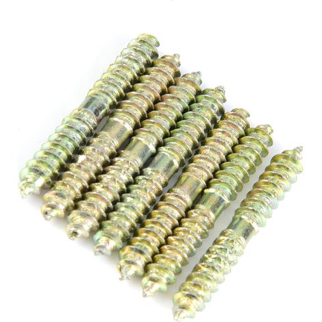20 vis à double extrémité 5x40mm pour assemblage bois, connecteur meuble bricolage, lot de 20 pièces (1/5)
