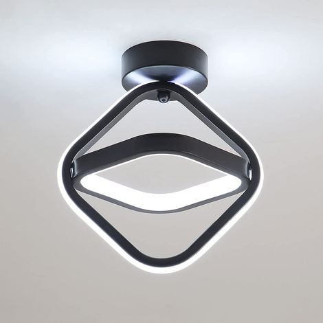 GOECO 24W LED ceiling light, Simple geometric ceiling light, metal ceiling lamp for living room, bedroom, corridor, white light 6000k (1/5)