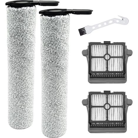 Kit d'accessoires pour Tineco Floor One S7 Steam aspirateur, 2 rouleaux à brosse + 2 filtres Hepa + 1 brosse de nettoyage (1/5)