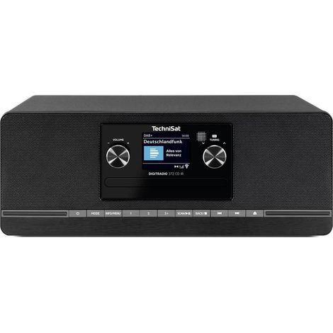 TechniSat DIGITRADIO 372 CD IR, schwarz Radio-lecteur CD Internet DAB+, FM noir (1/4)