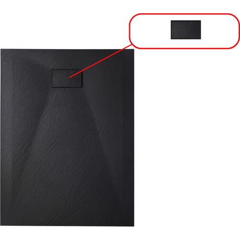 Essential Ablaufabdeckung für Duschwanne, schwarz (CERAESB)