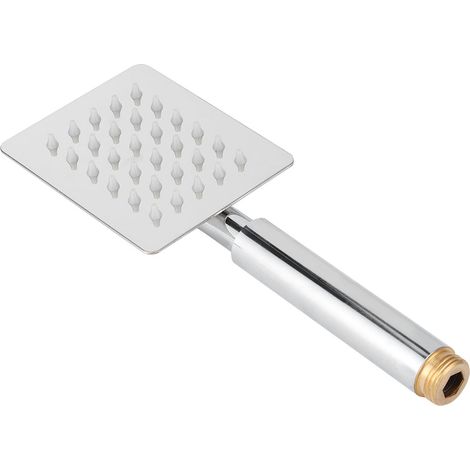 G1/2-Zoll-Gewinde-Handbrausekopf, Hochdruck-Vierkant-Duschkopf für Badewannen-Duschsysteme (1/5)
